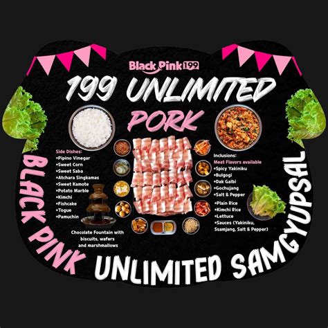 black pink 199 unlimited samgyupsal|Black Pink 199 Unlimited Samgyupsal Bocaue Branch .